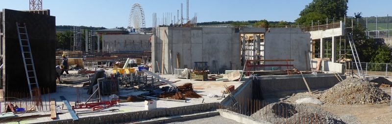 Baustellenführung beim neuen Erlebnisbad „Nautiland“ in Würzburg